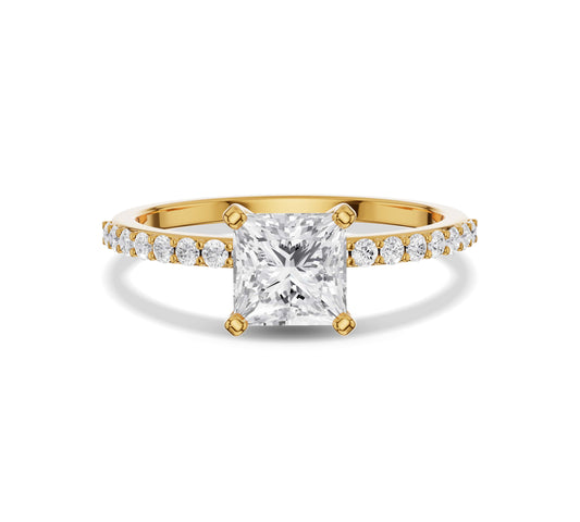 engagement princess cut diamond ring