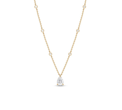 yellow gold Station Necklace for her