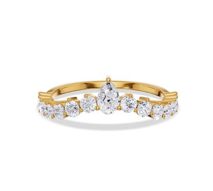 diamond ring and wedding band