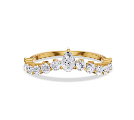 diamond ring and wedding band