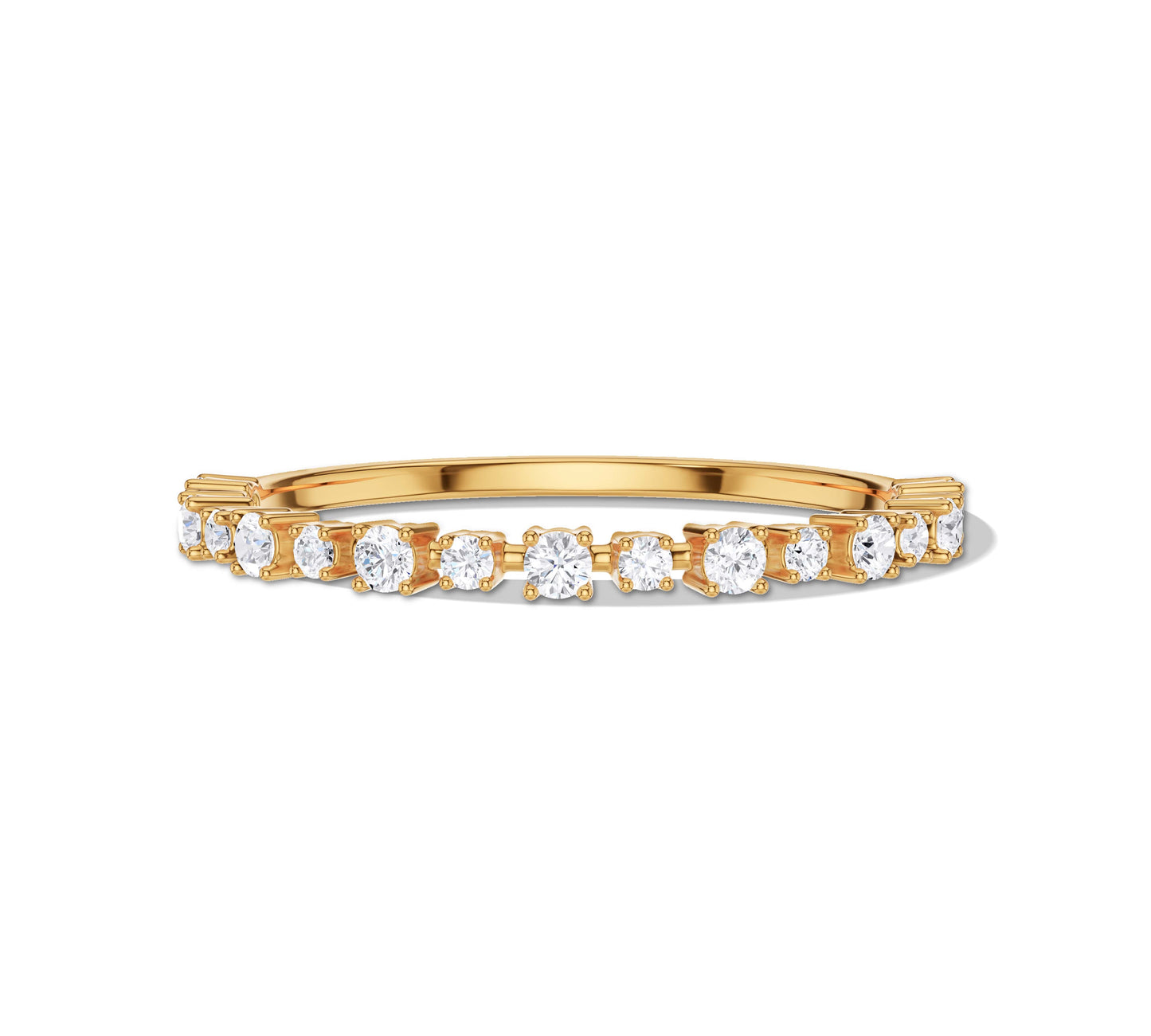 stackable diamond rings