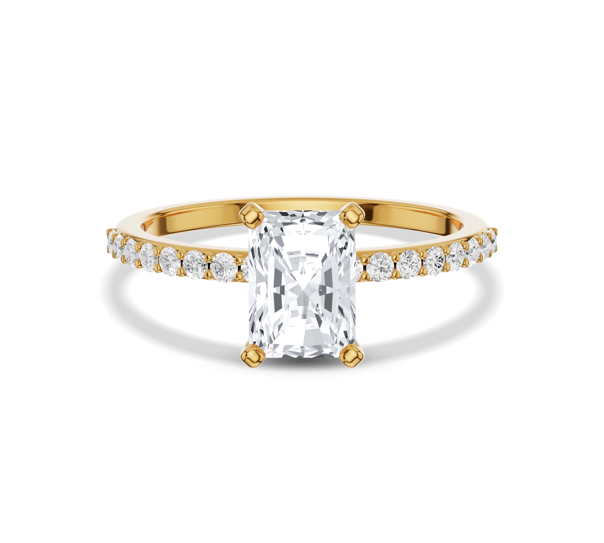 radiant cut engagement rings​