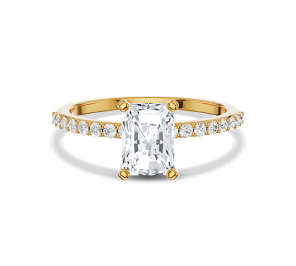 radiant cut engagement rings​