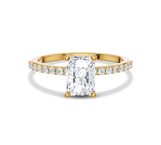 radiant cut engagement rings​