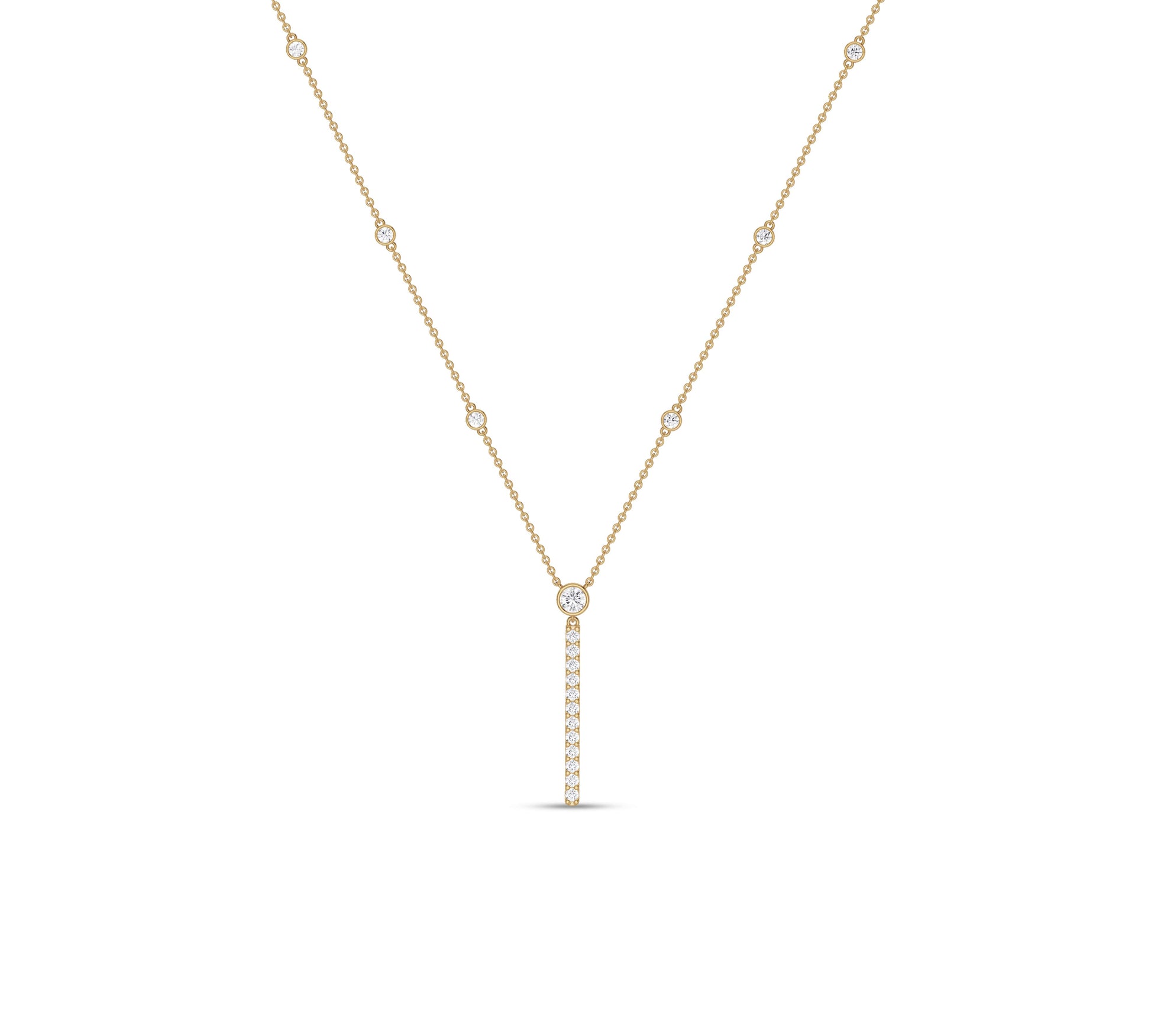 diamond station necklace​