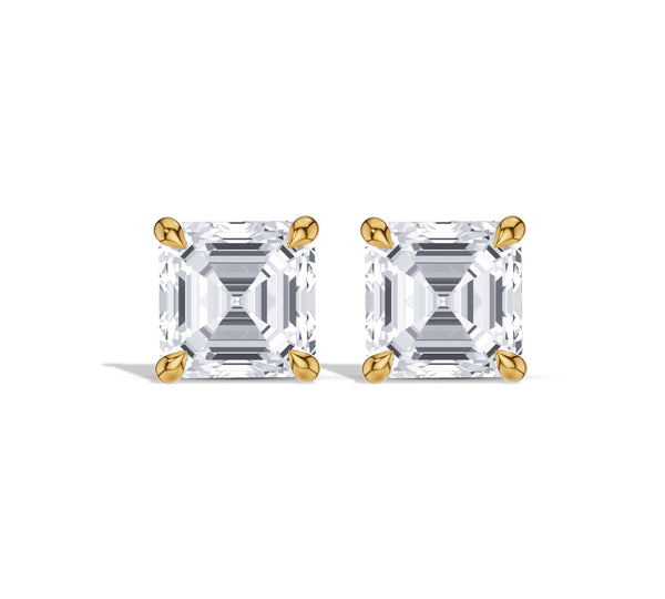 Asscher Cut Lab Grown Diamond Studs