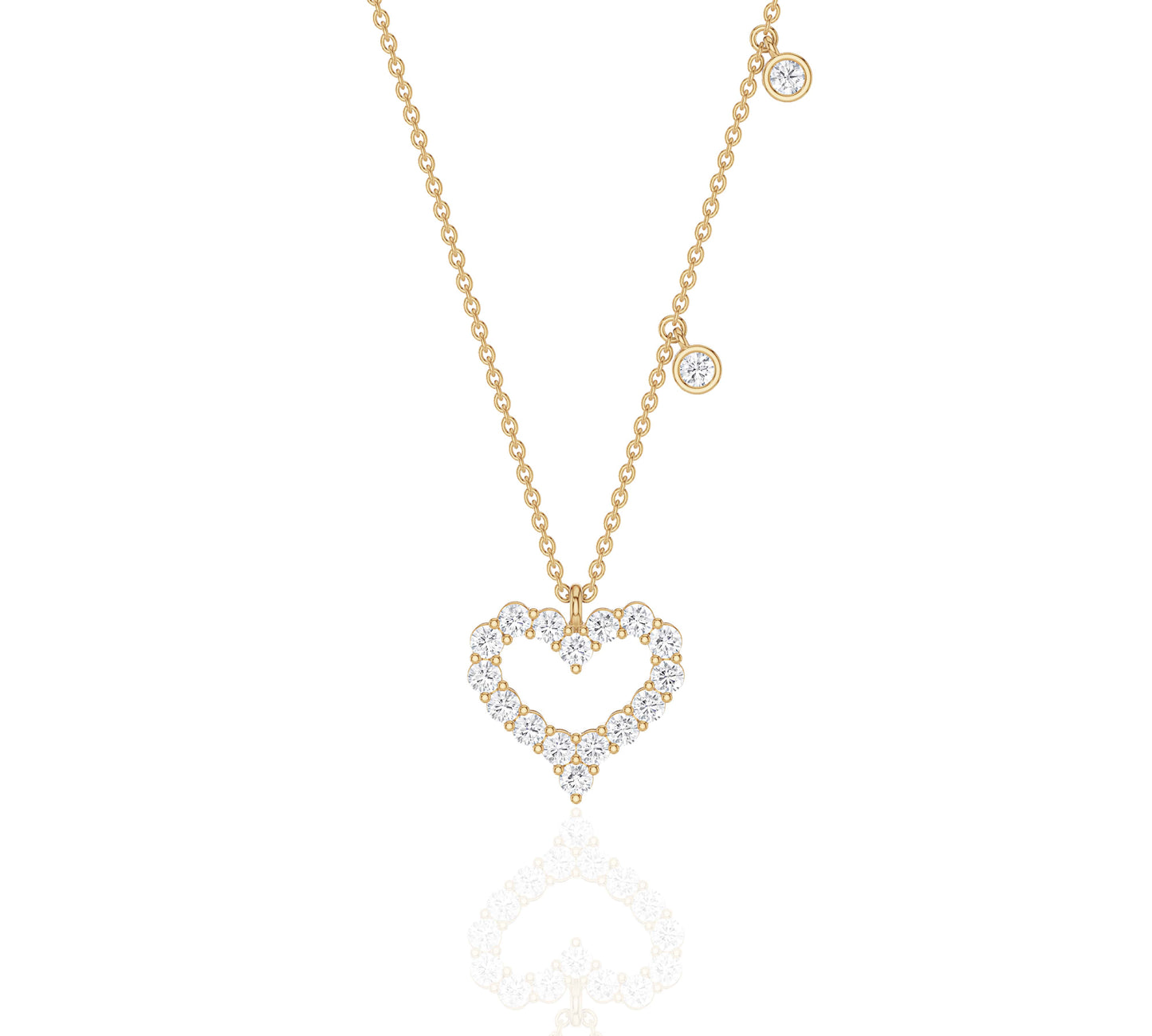diamond on a necklace