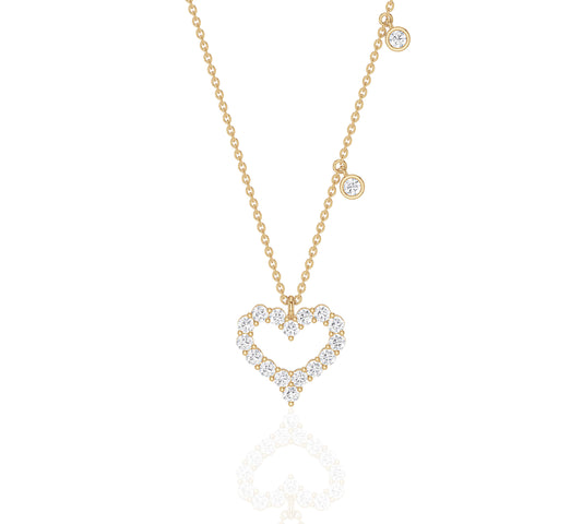 diamond on a necklace