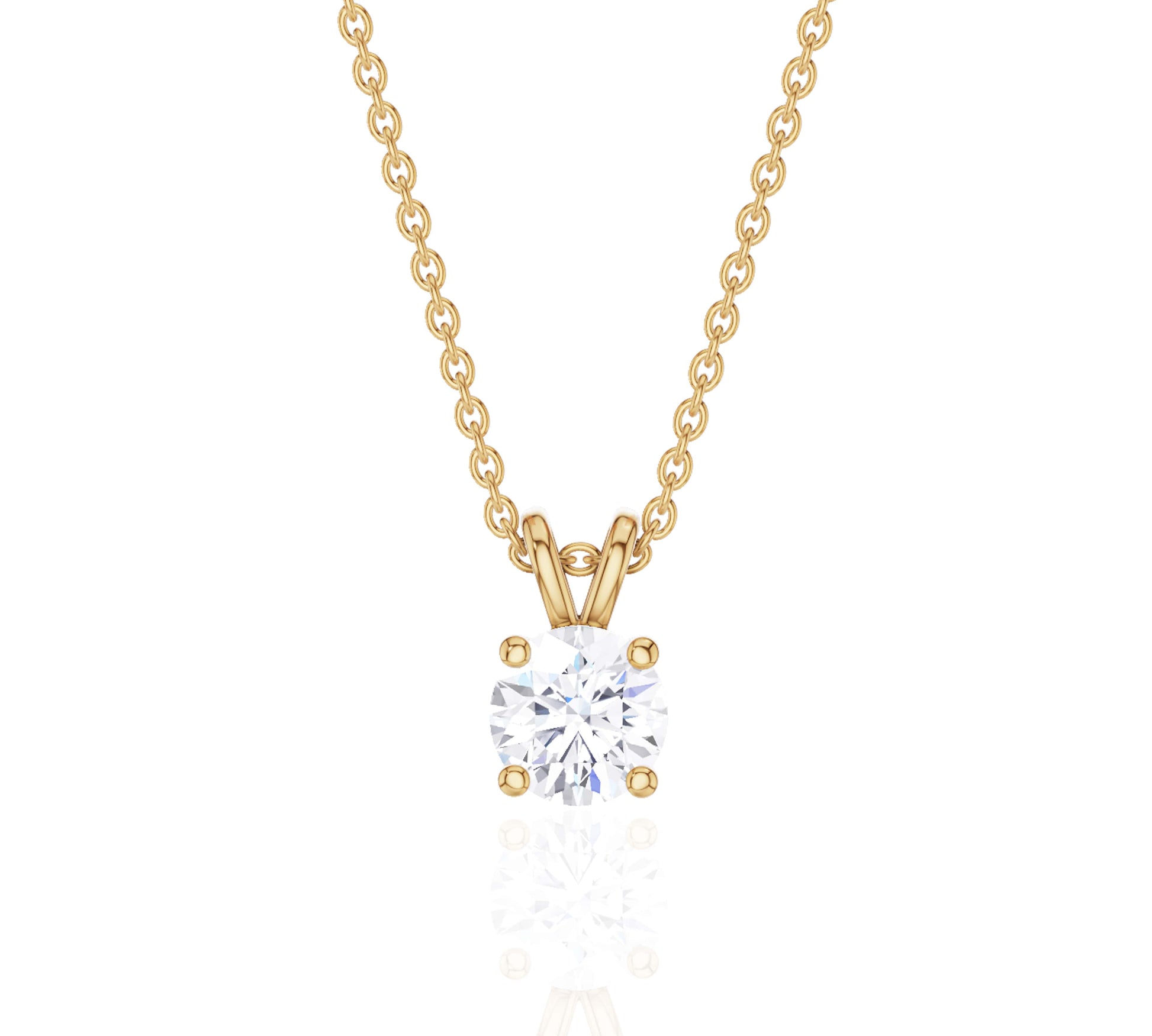 Lab Grown Diamond solitaire necklace