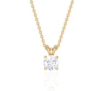Lab Grown Diamond solitaire necklace