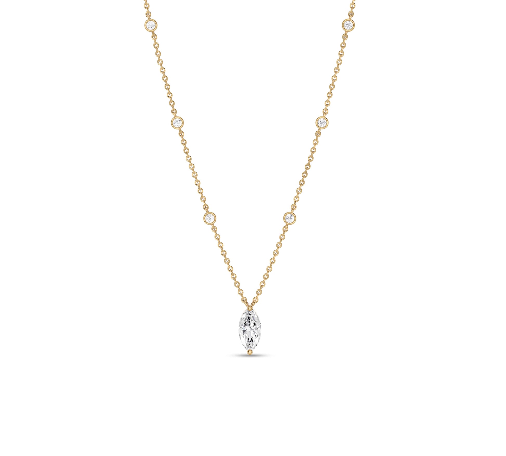 marquise diamond necklace pendant