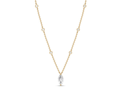 marquise diamond necklace pendant