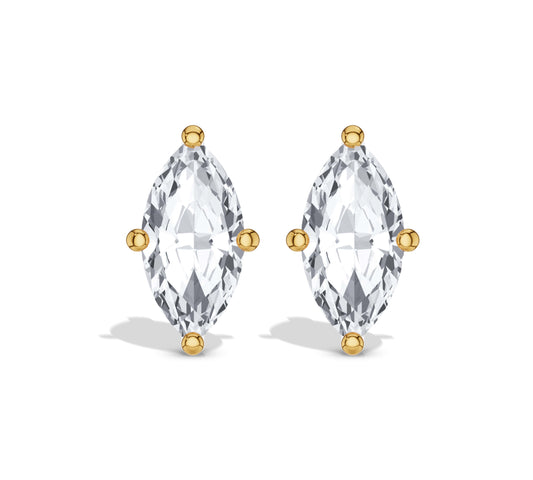 marquise diamond stud earrings