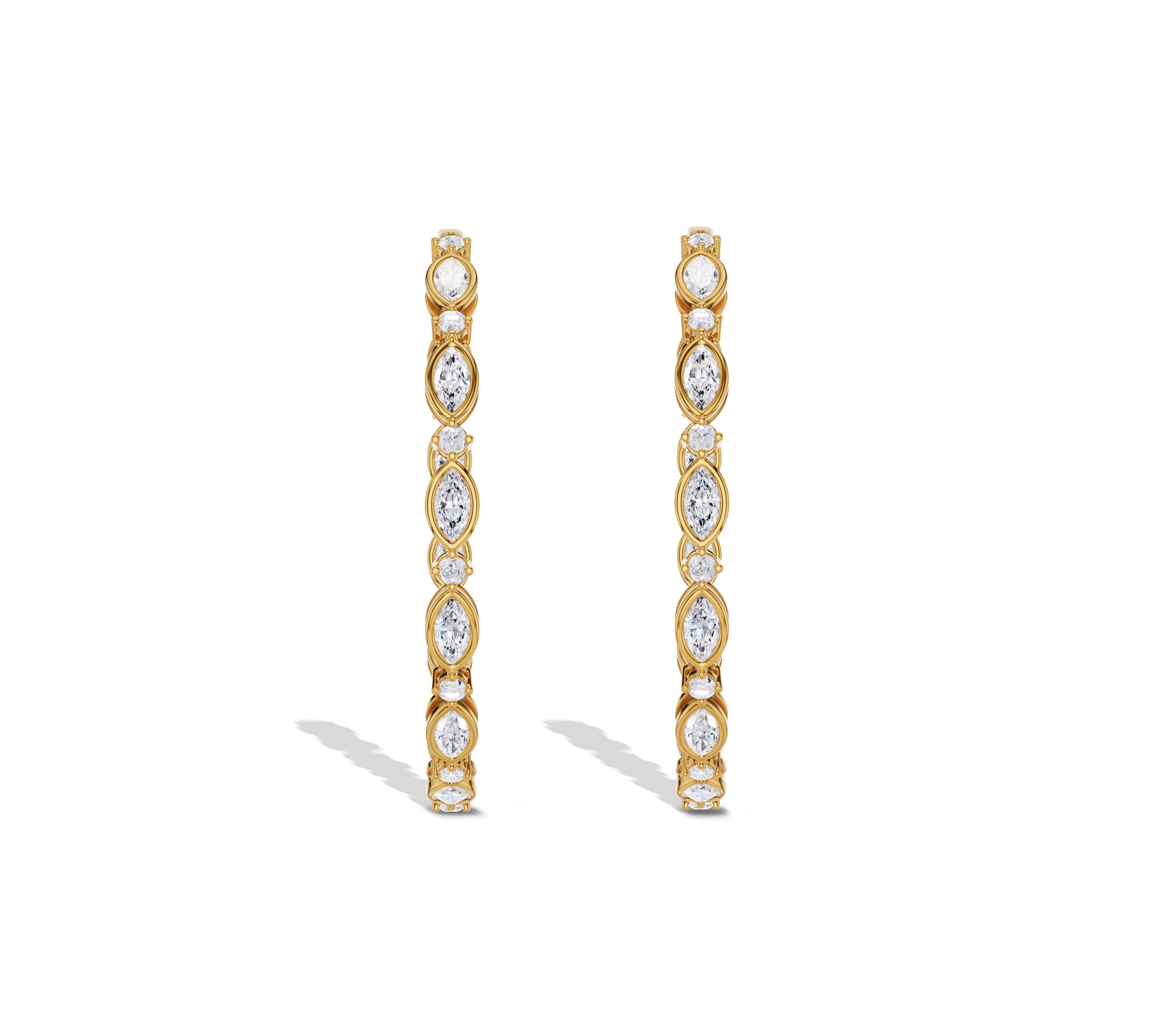 gold hoop earrings