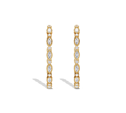 gold hoop earrings