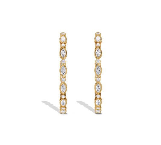 gold hoop earrings
