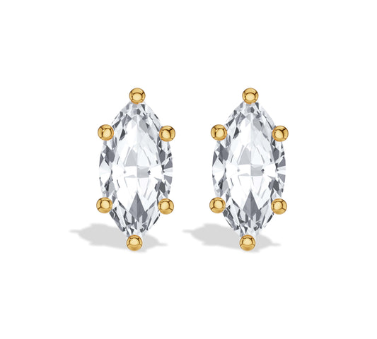 marquise diamond stud earrings