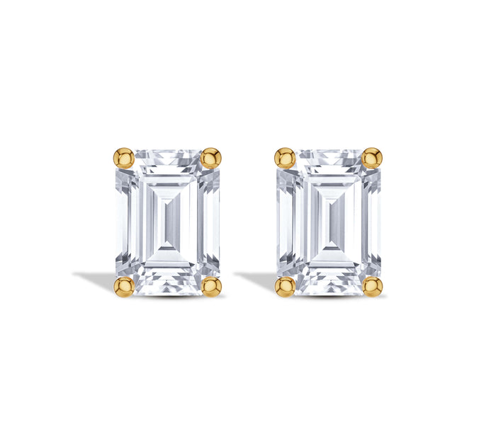 Emerald Diamond Earrings for Women