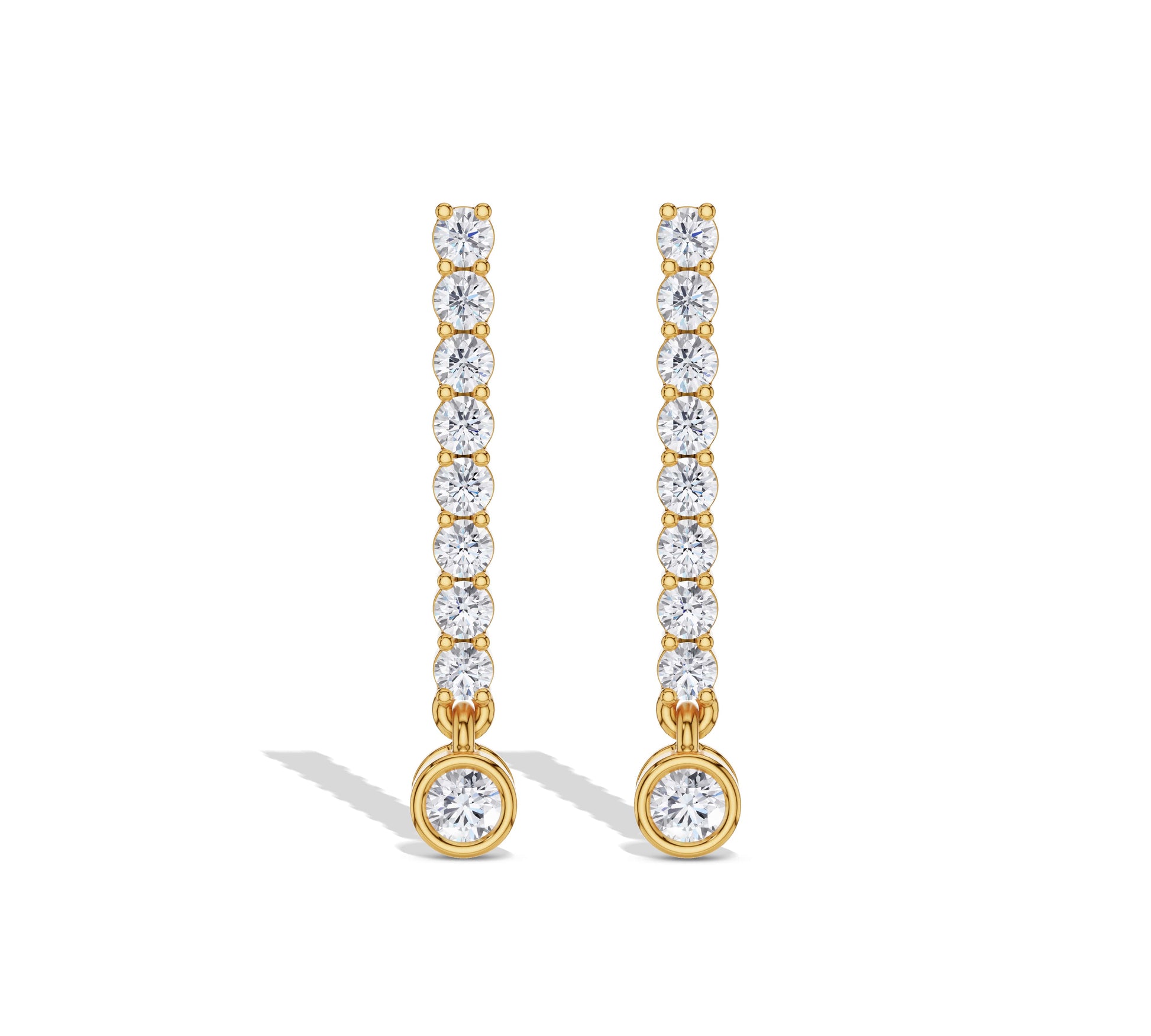 tennis diamond earrings