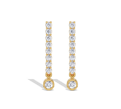 tennis diamond earrings