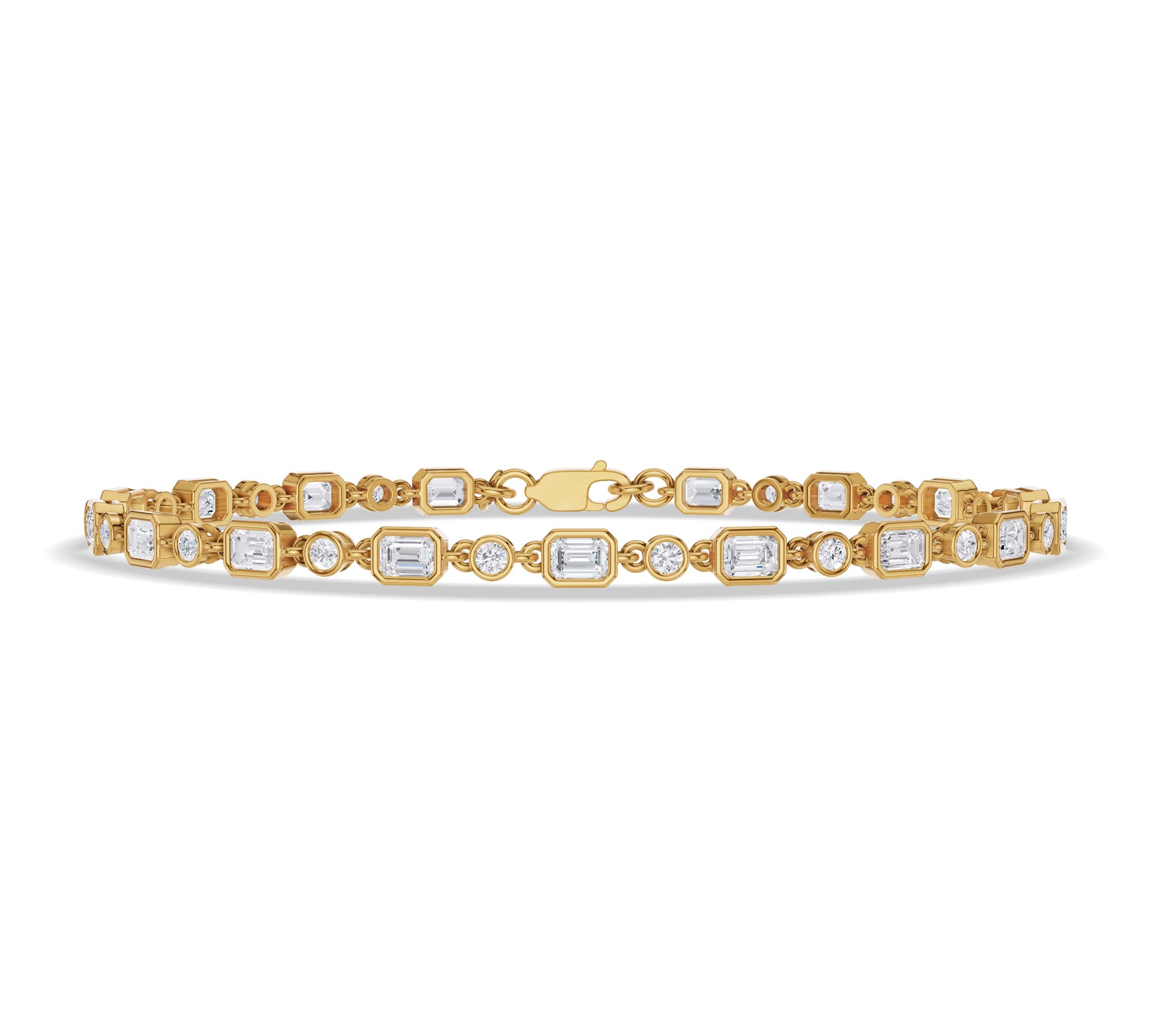 emerald diamond tennis bracelet