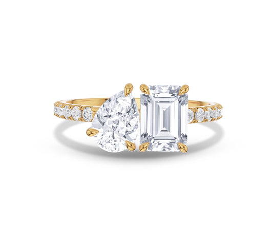 toi et moi engagement rings
