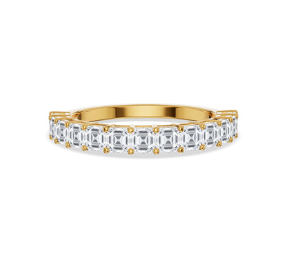 asscher cut eternity band​