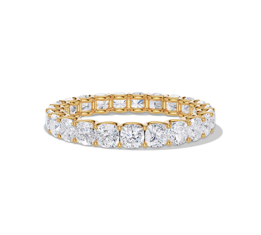 cushion cut wedding rings