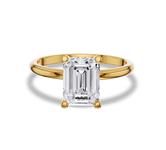 emerald cut diamond engagement rings