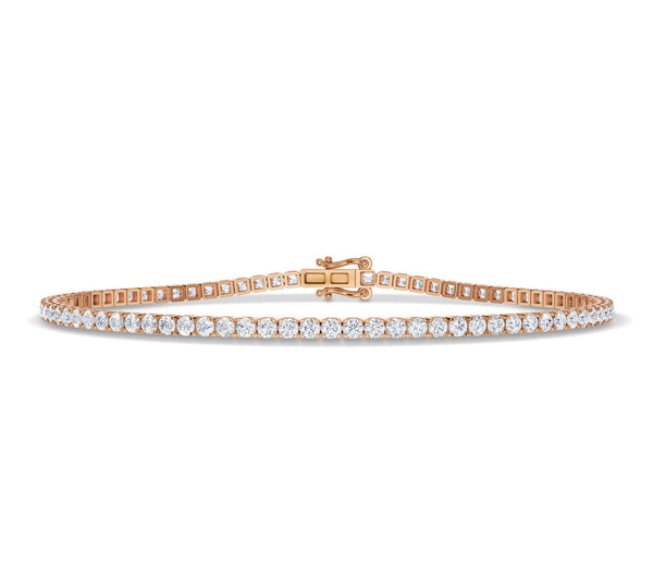 Round Diamond Tennis Bracelet