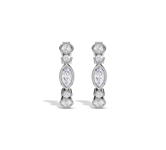earrings half hoop