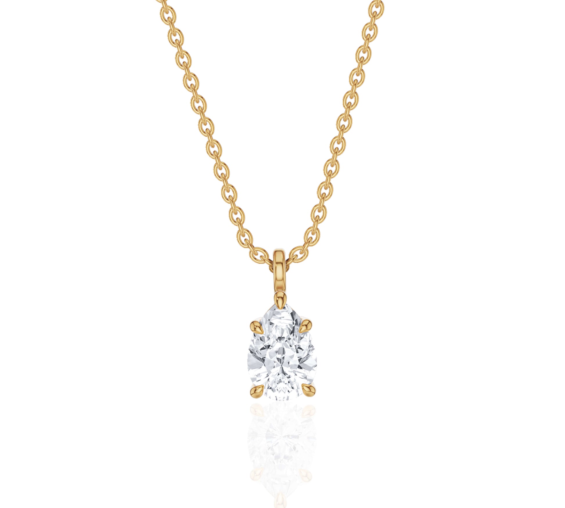 solitaire diamond necklace