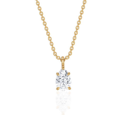 solitaire diamond necklace
