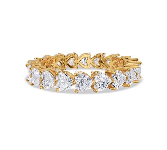 heart shaped diamond band​