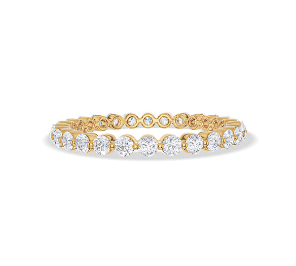 2mm Round Diamond Eternity Wedding Band