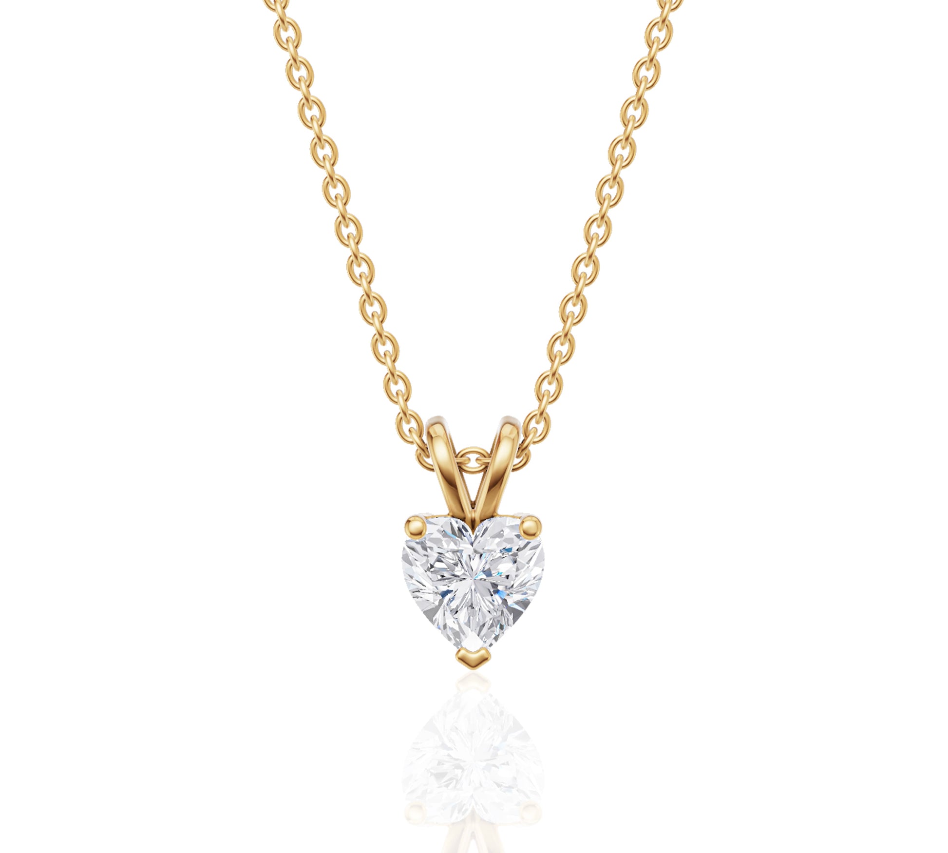 solitaire diamond pendant necklace