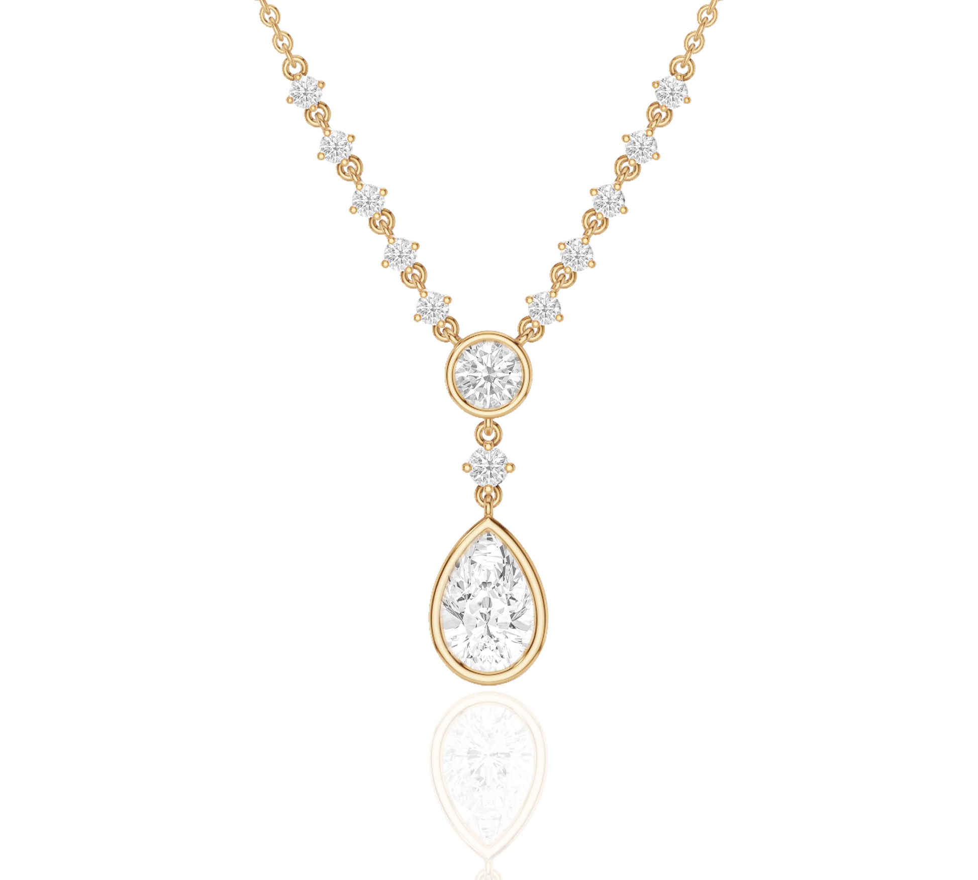 diamond on a necklace