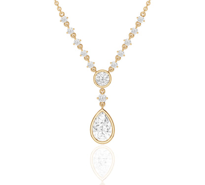 diamond on a necklace