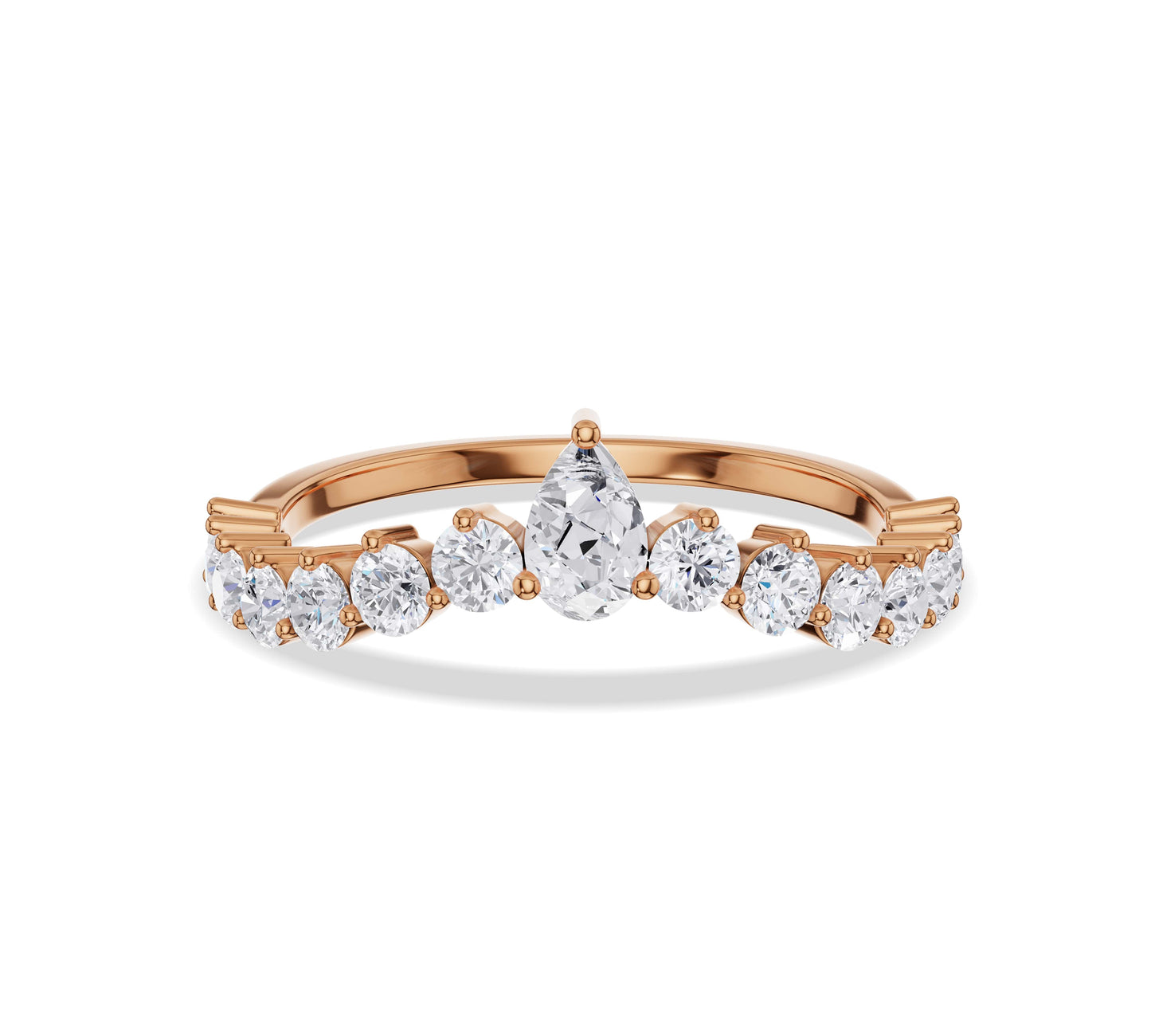 diamond ring and wedding band