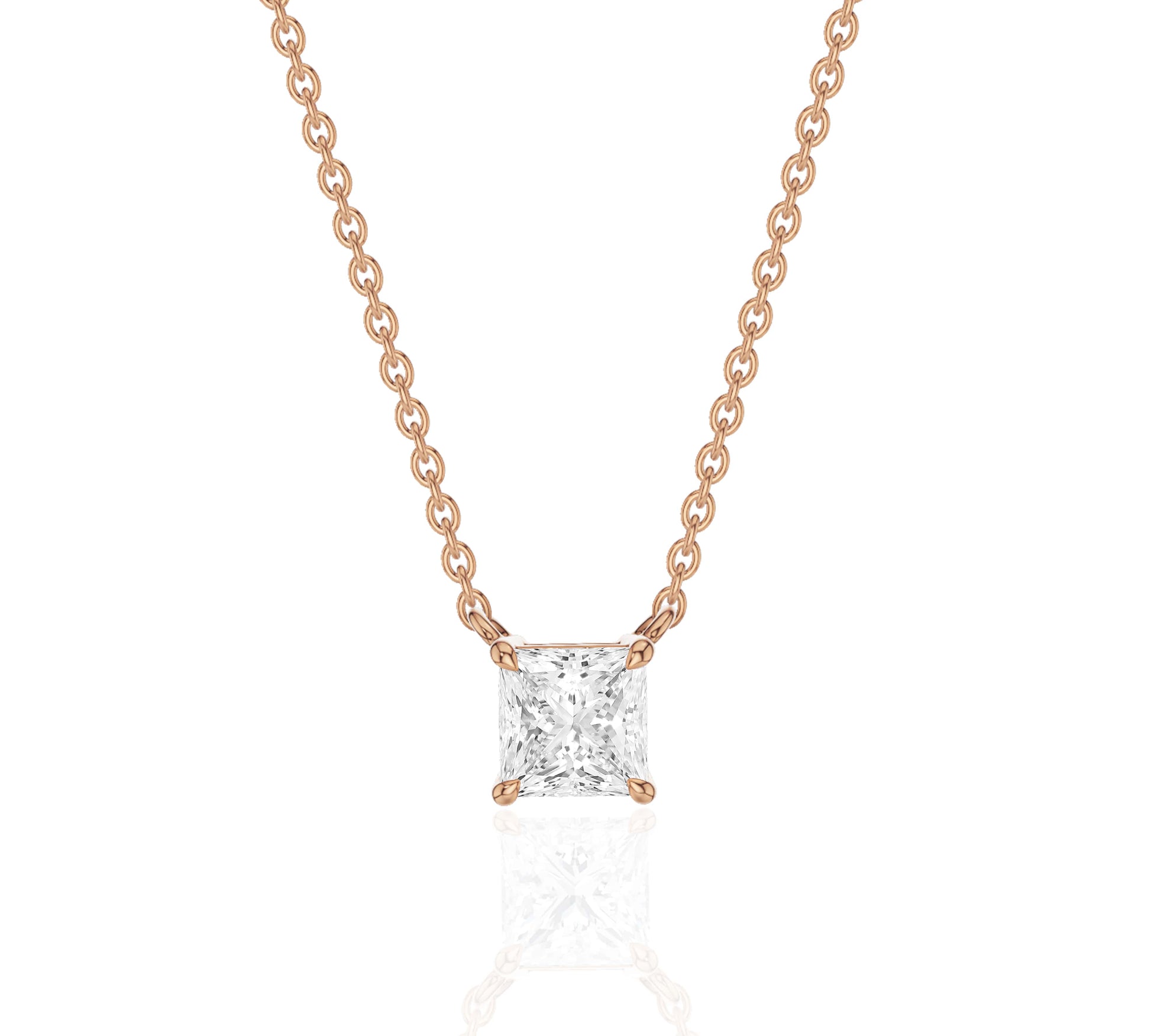 diamond necklaces for women rose gold