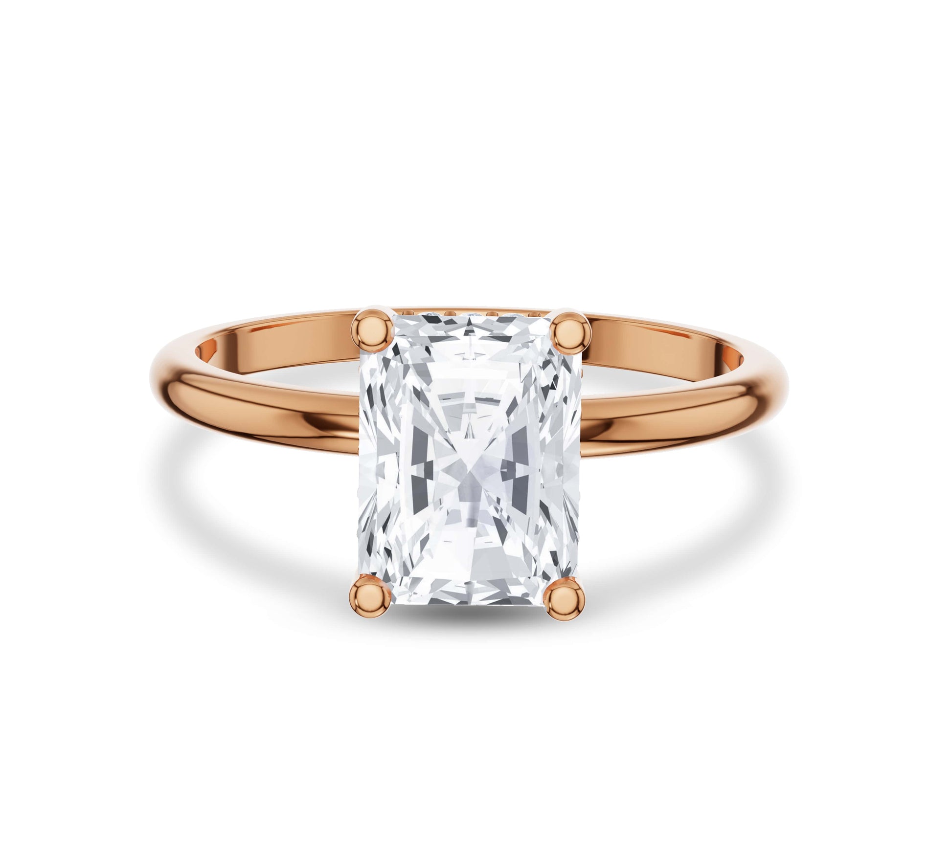 rose gold engagement ring