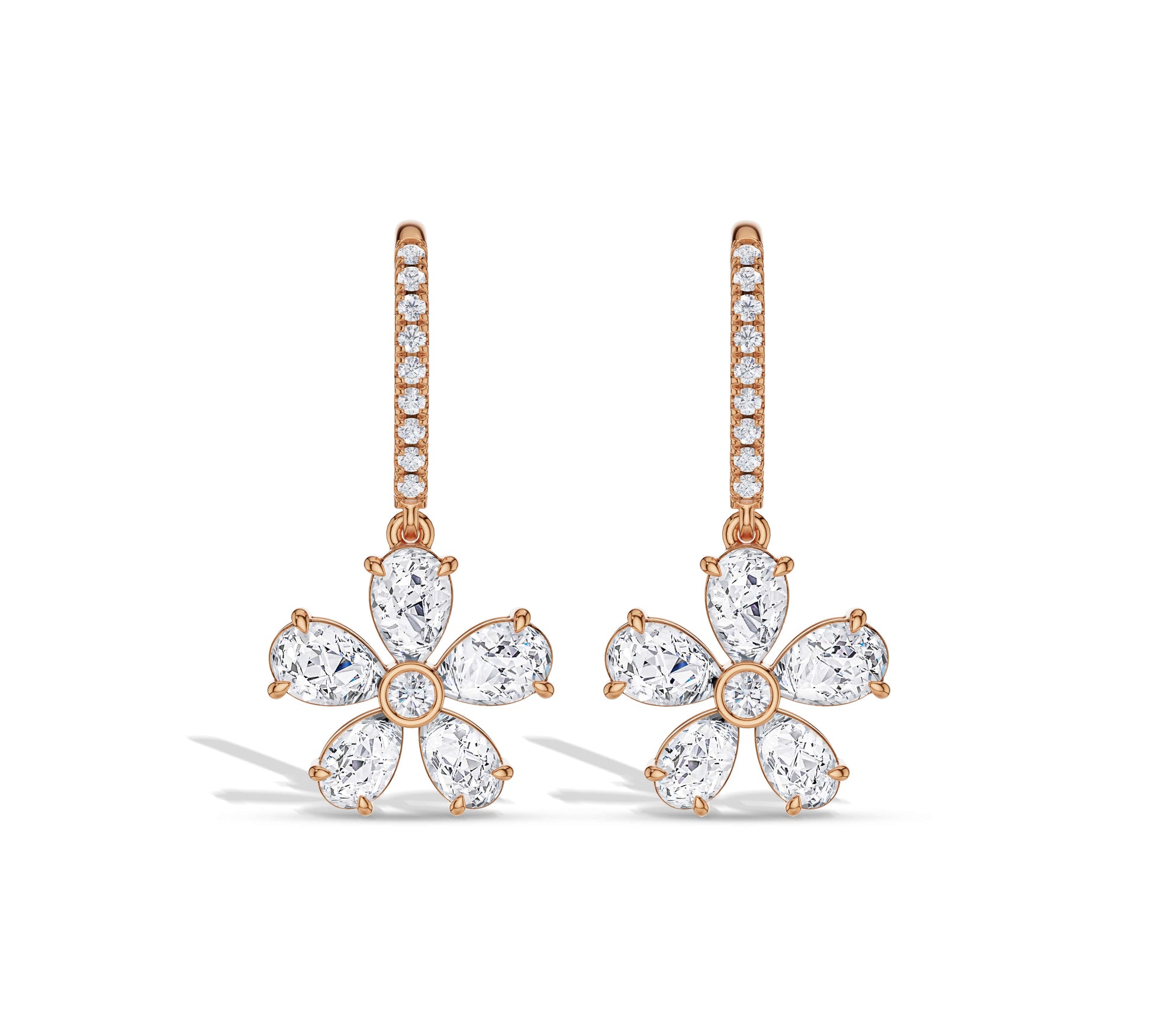 gold dangle earrings