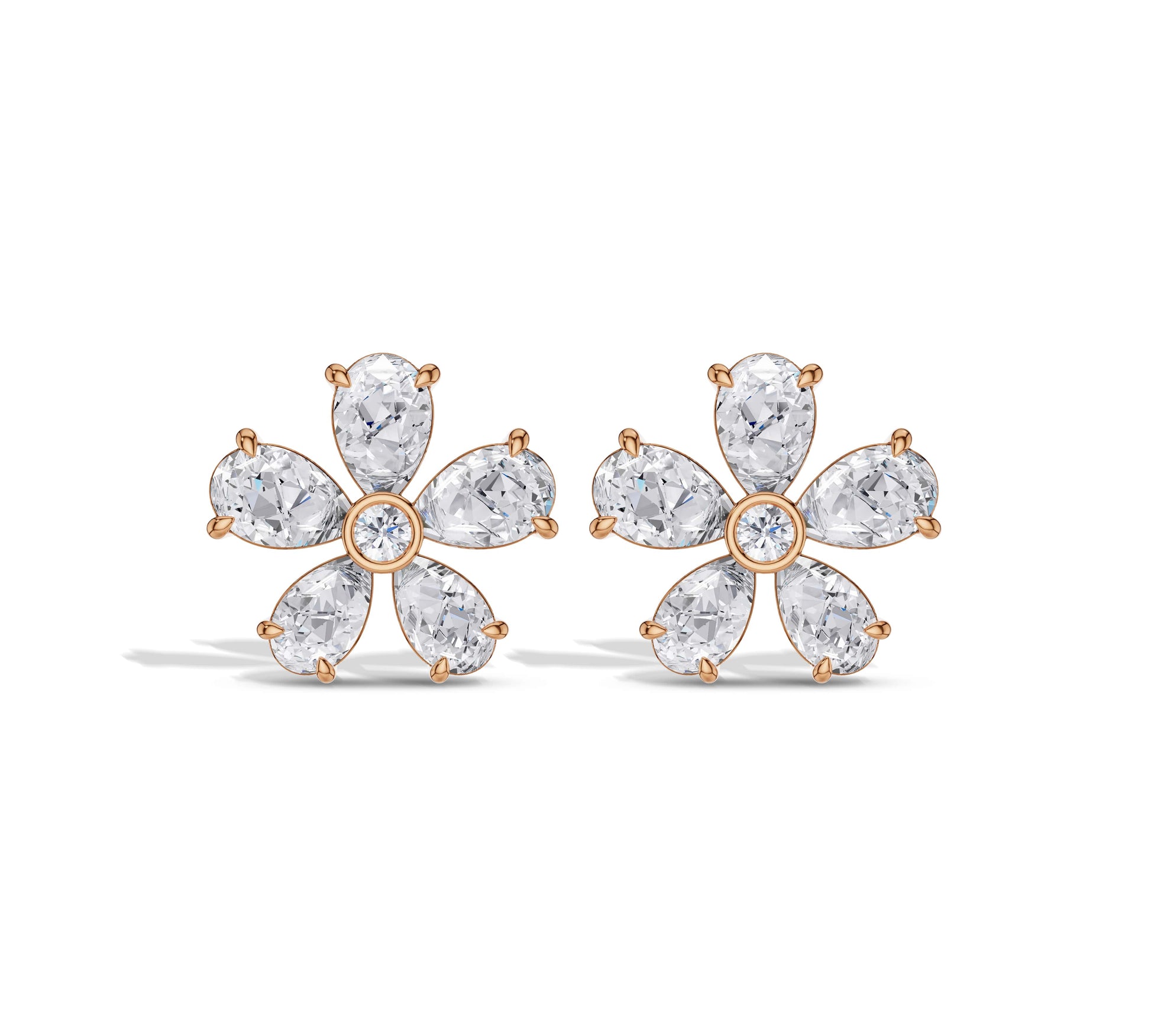 gold stud earrings