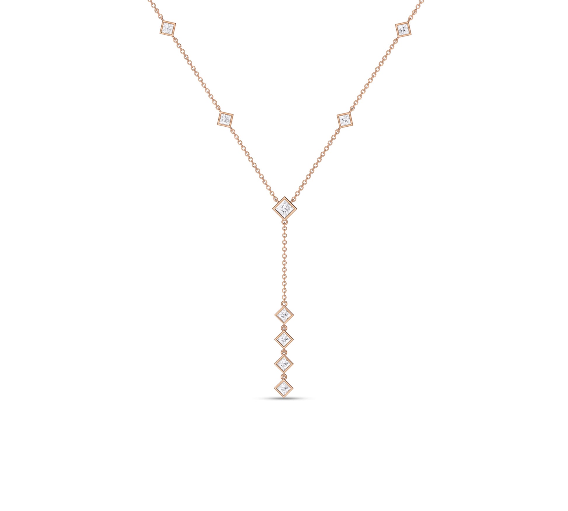 gold drop necklace​