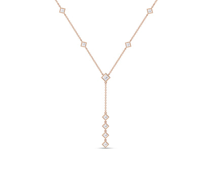 gold drop necklace​