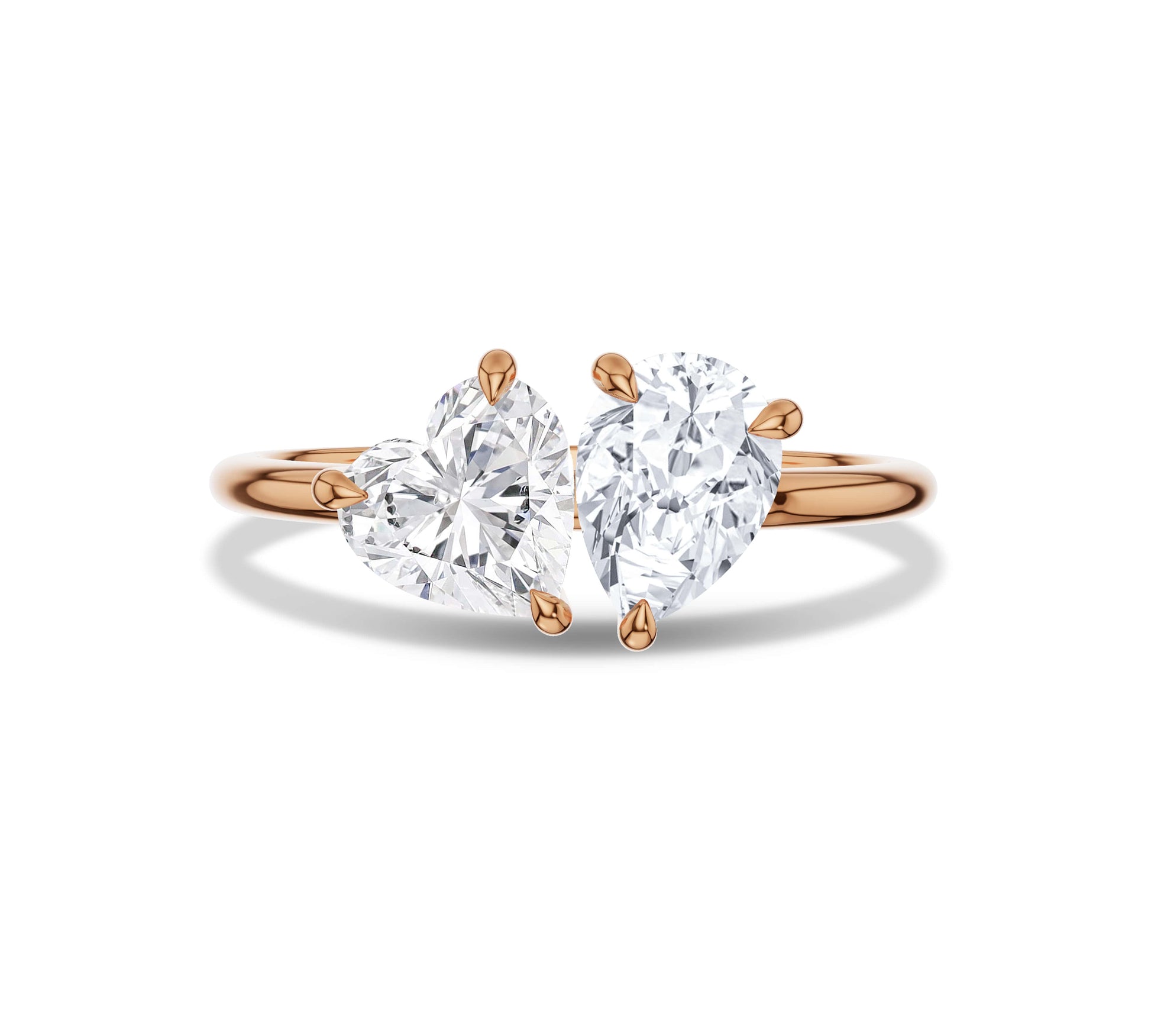 toi et moi engagement rings