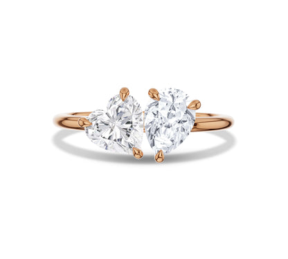 toi et moi engagement rings
