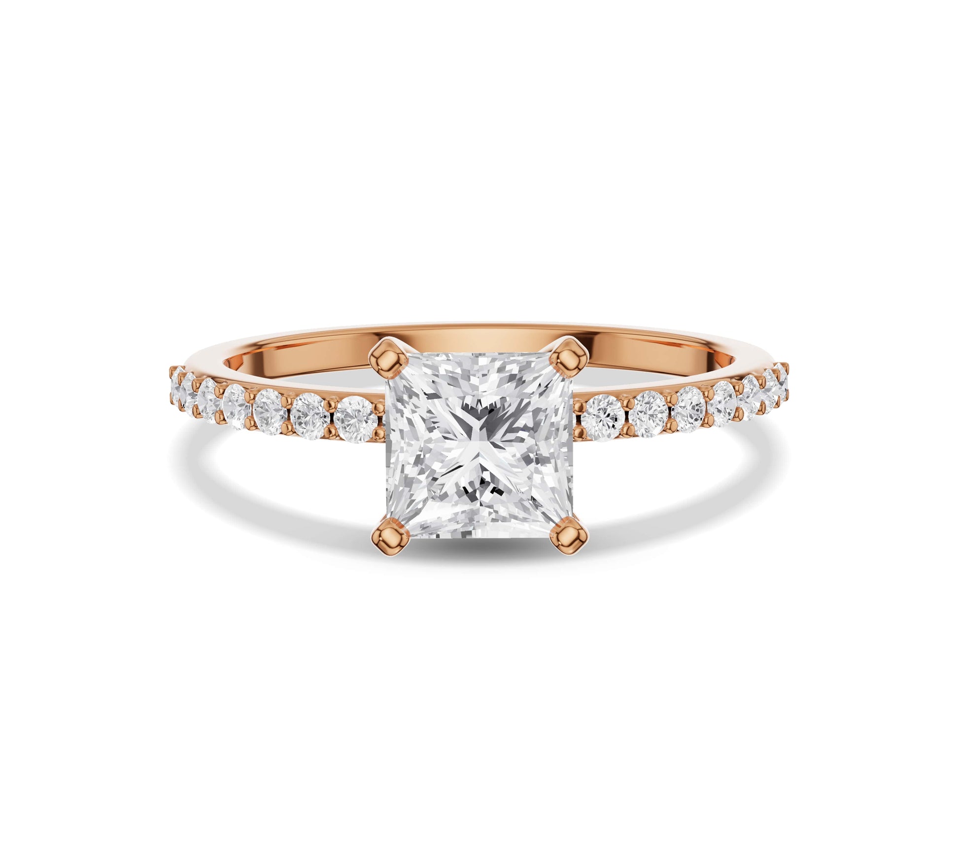 2 carat princess cut diamond ring