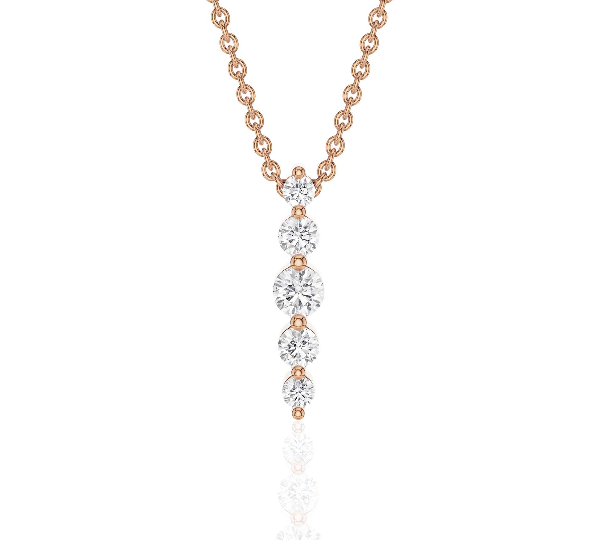 vertical gold bar necklace​