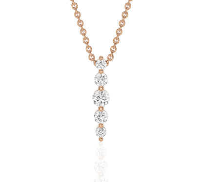 vertical gold bar necklace​